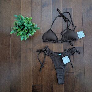 KNIGHT SWIM HARLEY TOP & BOTTOM BIKINI 'DARK ROAST'